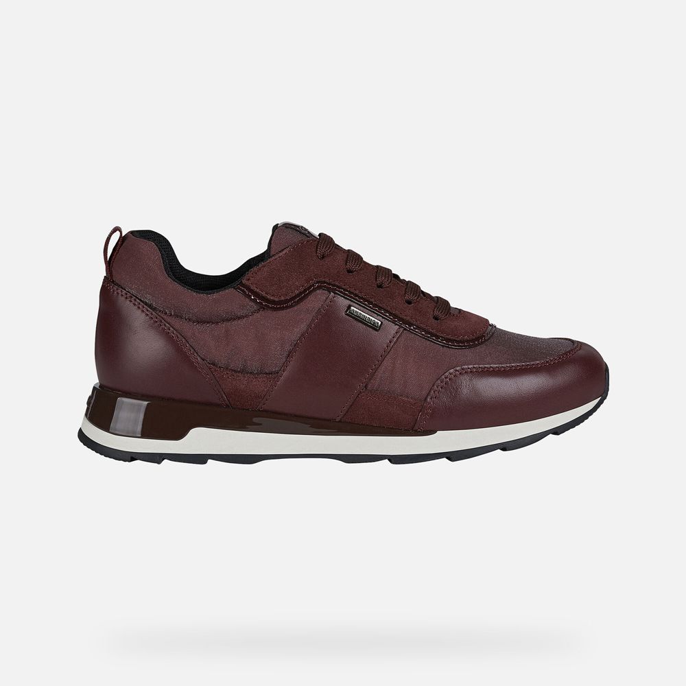 Geox Sneakers Burgundy New Aneko B Abx - Geox Womens Shoes - YRITNF071